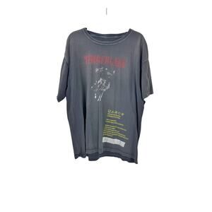 Timberlake Graphic Man of the Woods Tour T-Shirt Gray Short Sleeve Size XL